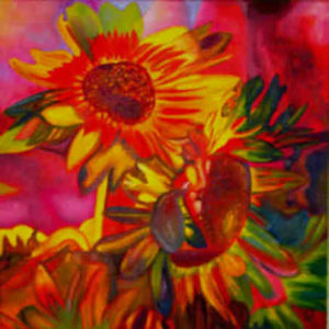 Sonnenblumen 4 (60x60, in Privatbesitz)