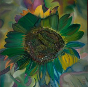 Sonnenblume 7 | 60x60 cm
