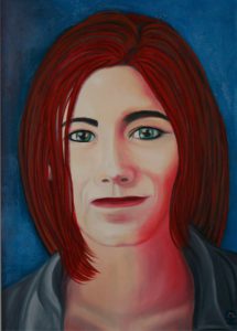 Stilisiertes Portrait von AR | 50x70 cm